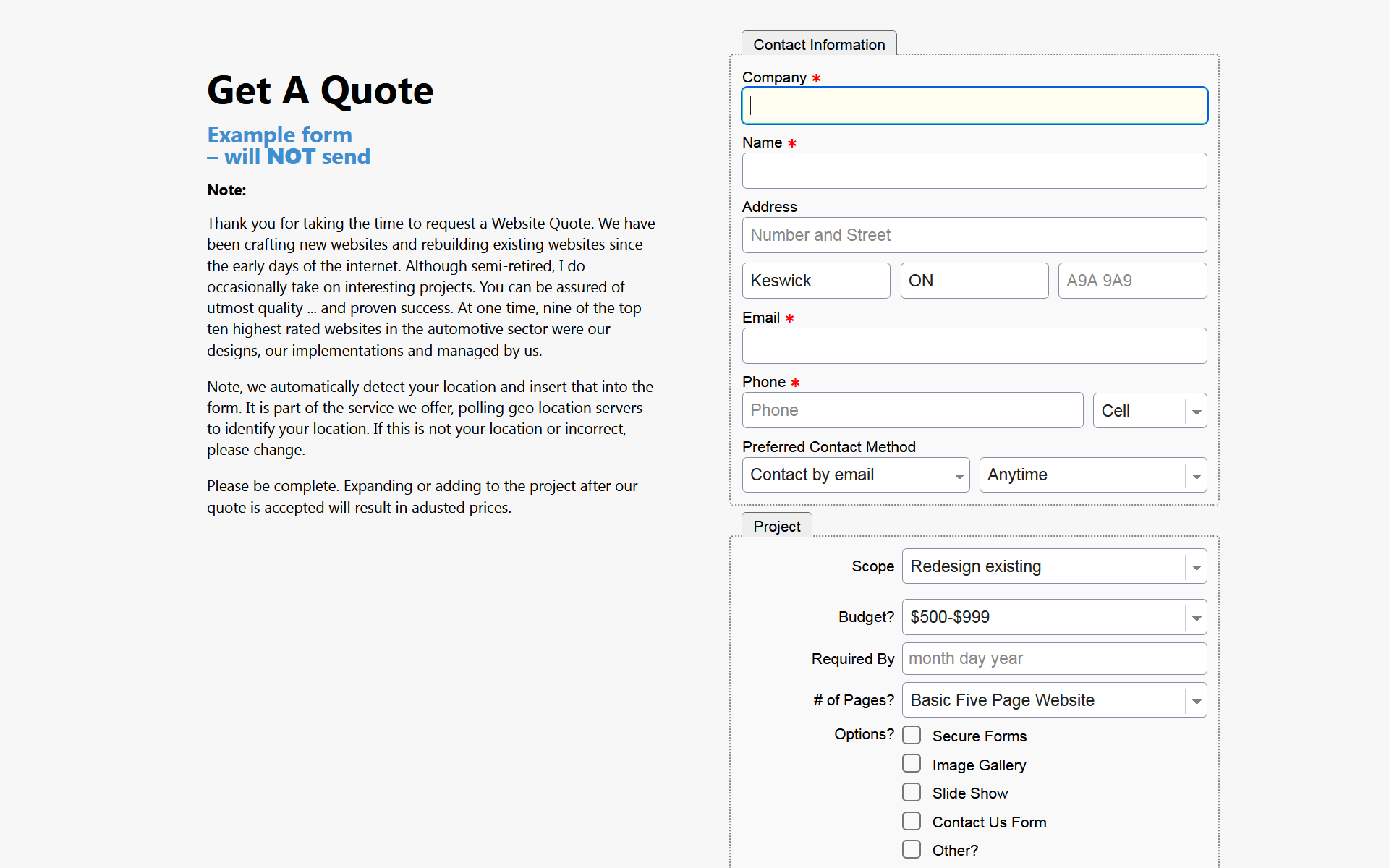 get a quote